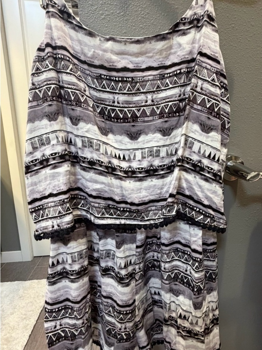 Liberty Love Black & White Patterned Jumpsuit Romper